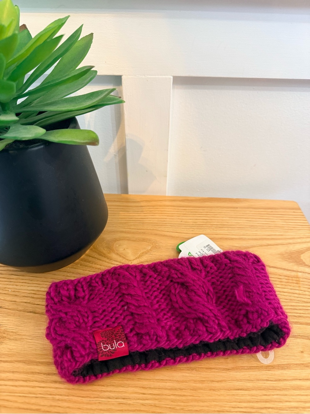 💫4/$25 • Bula Vibrant Magenta Cable-Knit Ear Warmer Headband
